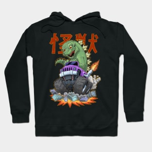 King of Monsters on a Monster Truck Hoodie